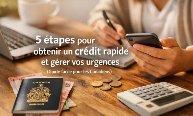 5 étapes pour obtenir un crédit rapide et gérer vos urgences (Guide facile pour les Canadiens)