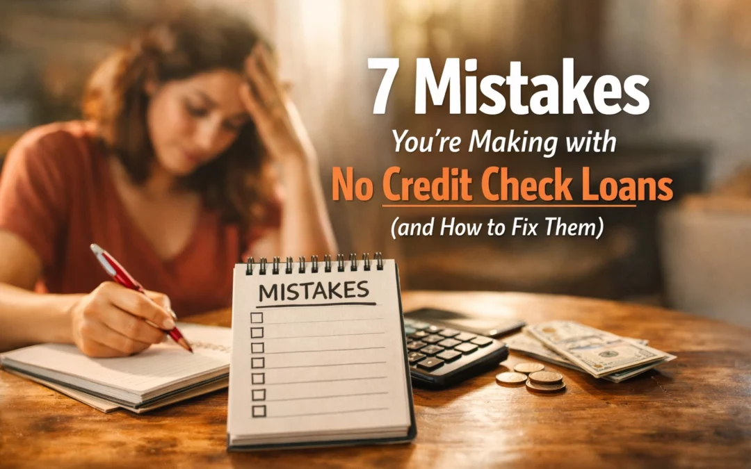 7 Mistakes You’re Making with No Credit Check Loans (and How to Fix Them)
