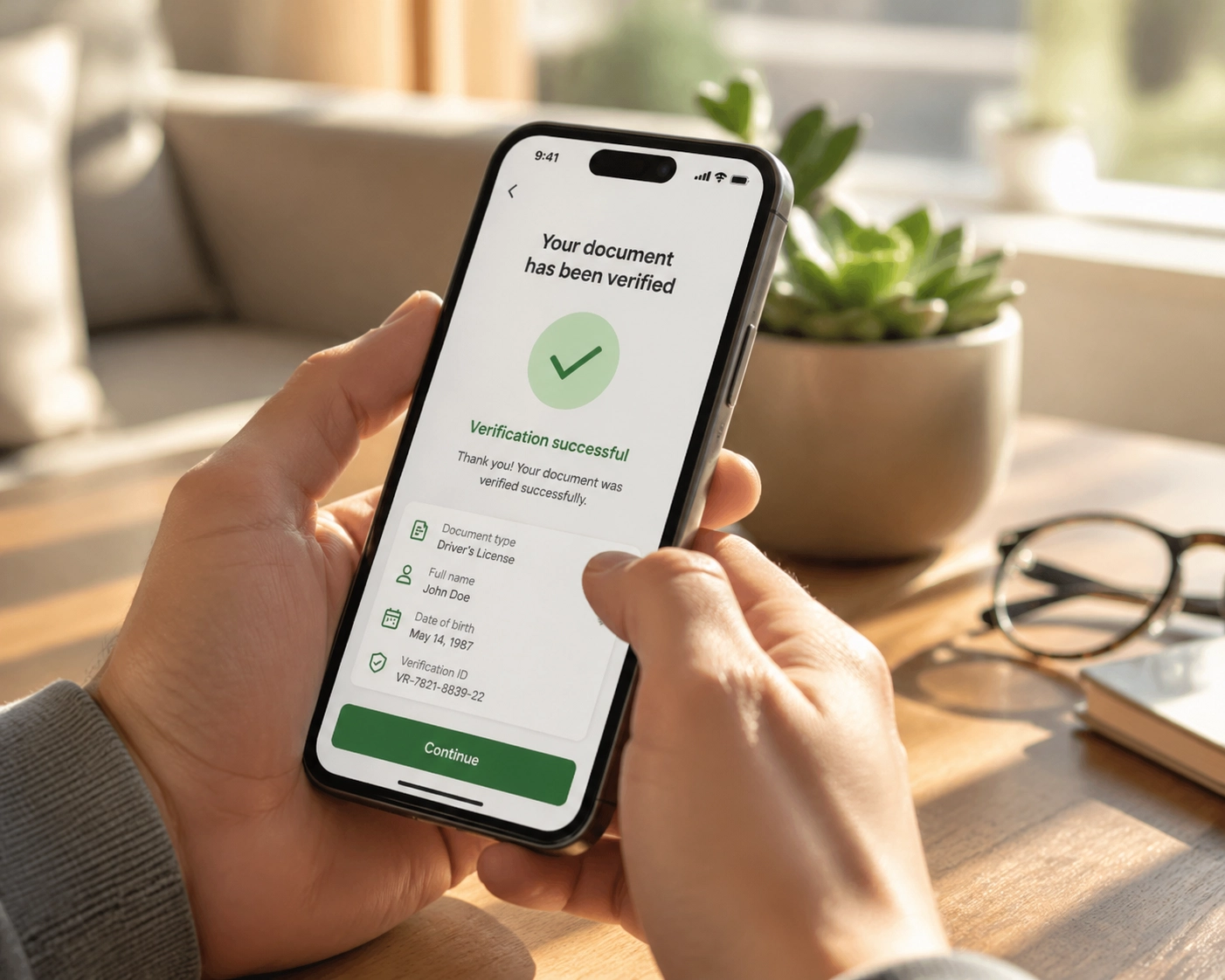Applying for a no credit check loan Canada via smartphone for a household emergency.