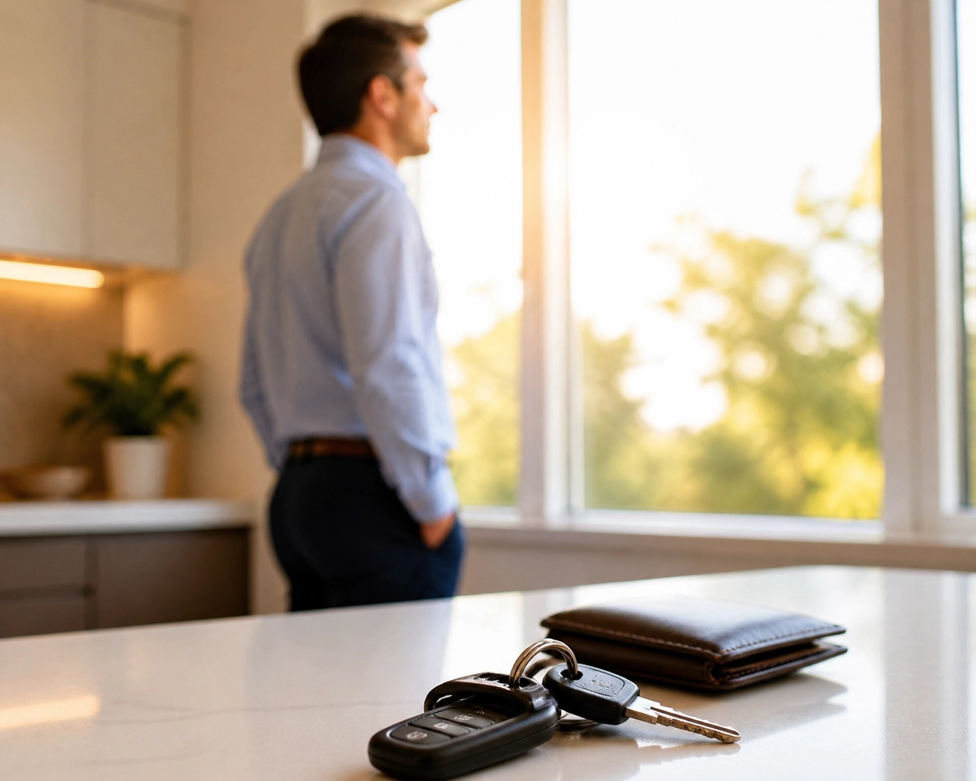 Confident person with car keys and wallet after securing a no credit check loan canada for an emergency.